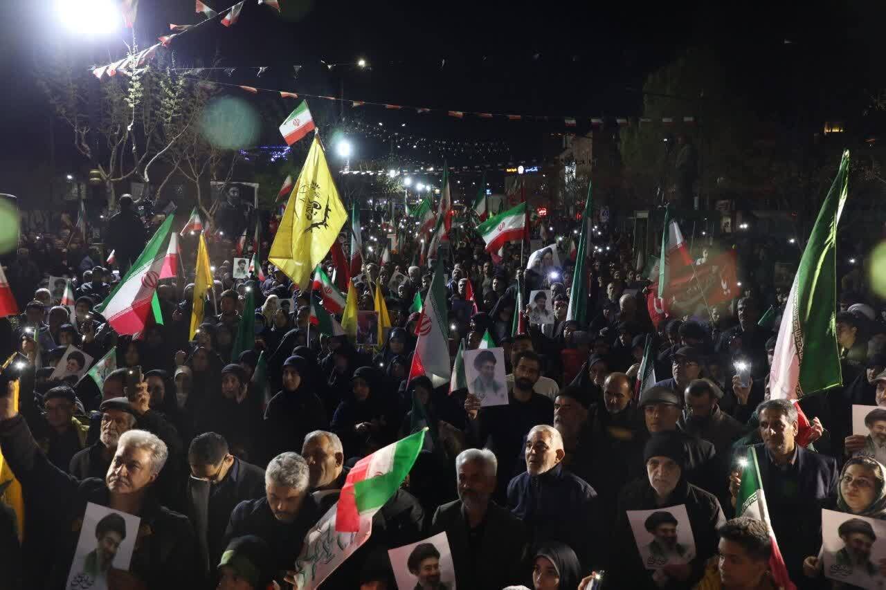 اجتماع بزرگ مردمی شبهای اقتدار شهرستان سمنان از دریچه دوربین