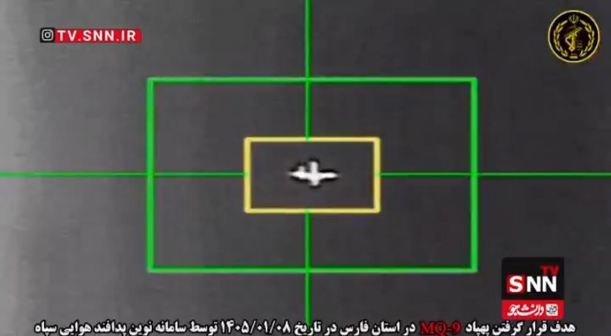 ببینید/ هدف قرار گرفتن پهپاد MQ-۹ در استان فارس