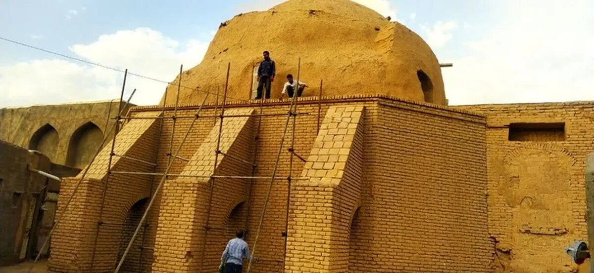 آغاز مرمت مسجد جامع تاریخی شهر خواف همزمان با هفته میراثفرهنگی