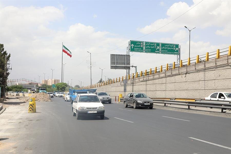 ایمن سازی تردد در یکی از نقاط حادثه خیز پایتخت
