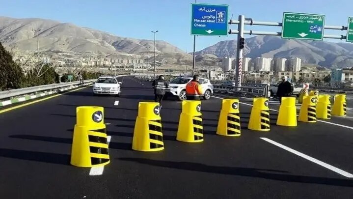تردد در جاده کرج چالوس از شنبه تا چهارشنبه محدود میشود