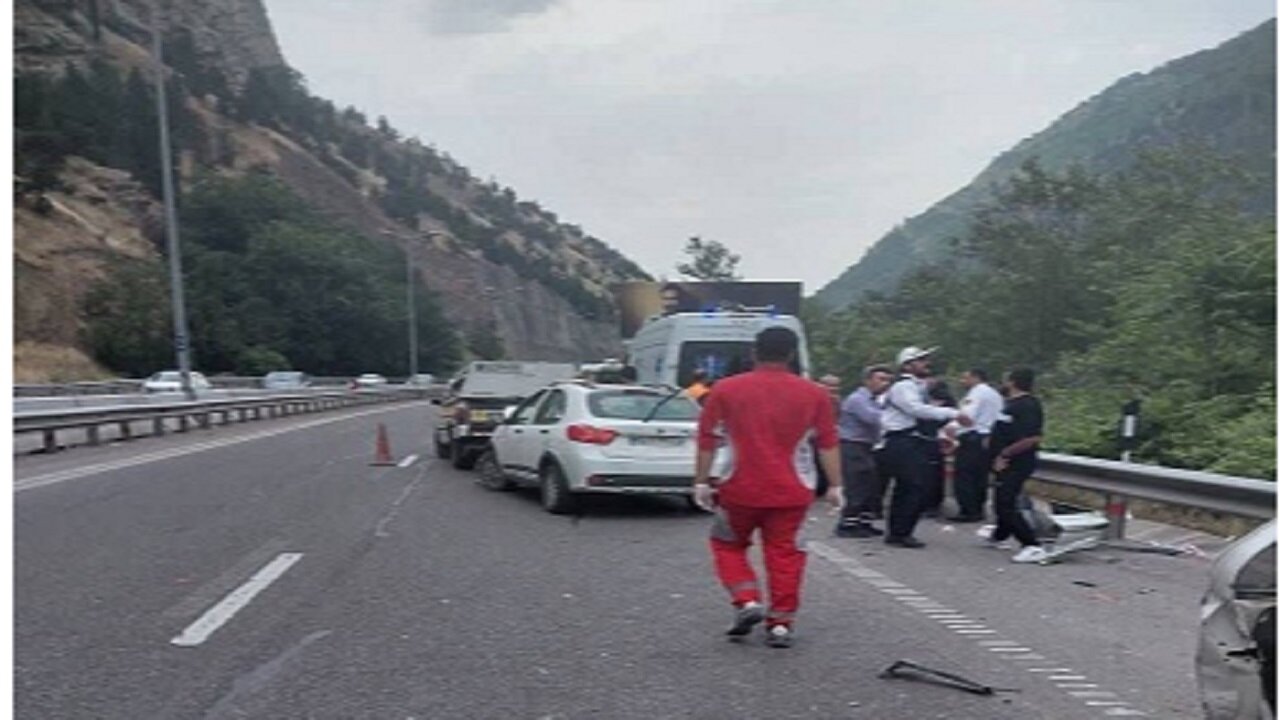 حادثه رانندگی در محور چالوس با ۶ مصدوم
