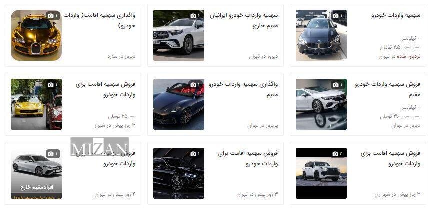 سهمیه واردات خودرو برای ایرانیان خارج از کشور؛ بازاری رانتی که بهنفع سوداگران تمام میشود