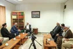 تصاویر / دیدار رئیس دفتر رئیس‌جمهور با مراجع تقلید و بزرگان حوزه