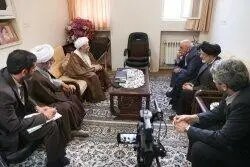 تصاویر / دیدار رئیس دفتر رئیس‌جمهور با مراجع تقلید و بزرگان حوزه