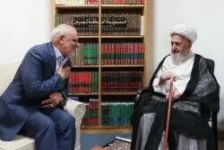 تصاویر / دیدار رئیس دفتر رئیس‌جمهور با مراجع تقلید و بزرگان حوزه