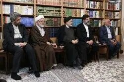 تصاویر / دیدار رئیس دفتر رئیس‌جمهور با مراجع تقلید و بزرگان حوزه