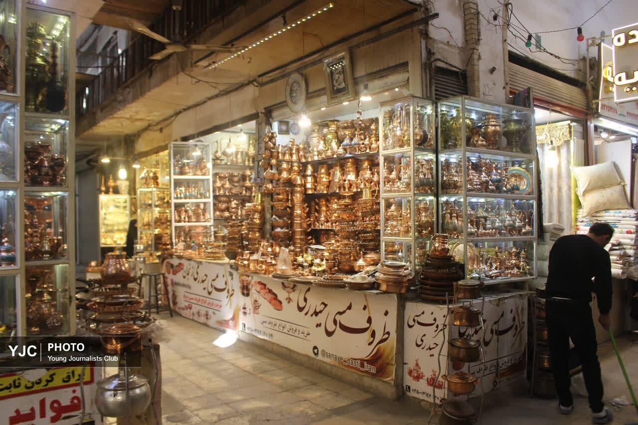 بازار بزرگ قم و تیمچه فرش گنجینهای از معماری و هنر قم+ تصاویر