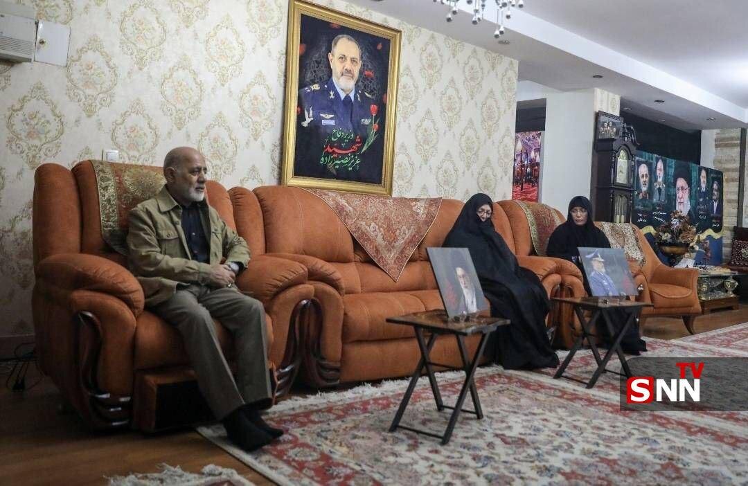 دیدار فرمانده قرارگاه مرکزی خاتم‌الانبیا با خانواده شهیدان نصیرزاده و دره باغی