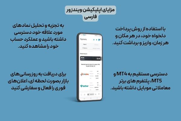 مزایای اپلیکیشن ویندزور فارسی