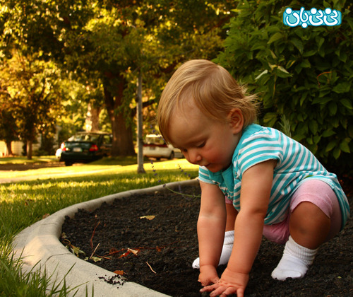 بگذارید کودکتان با خاک بازی کند