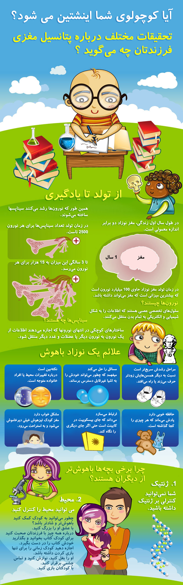 آیا کوچولوی شما اینشتین می شود؟