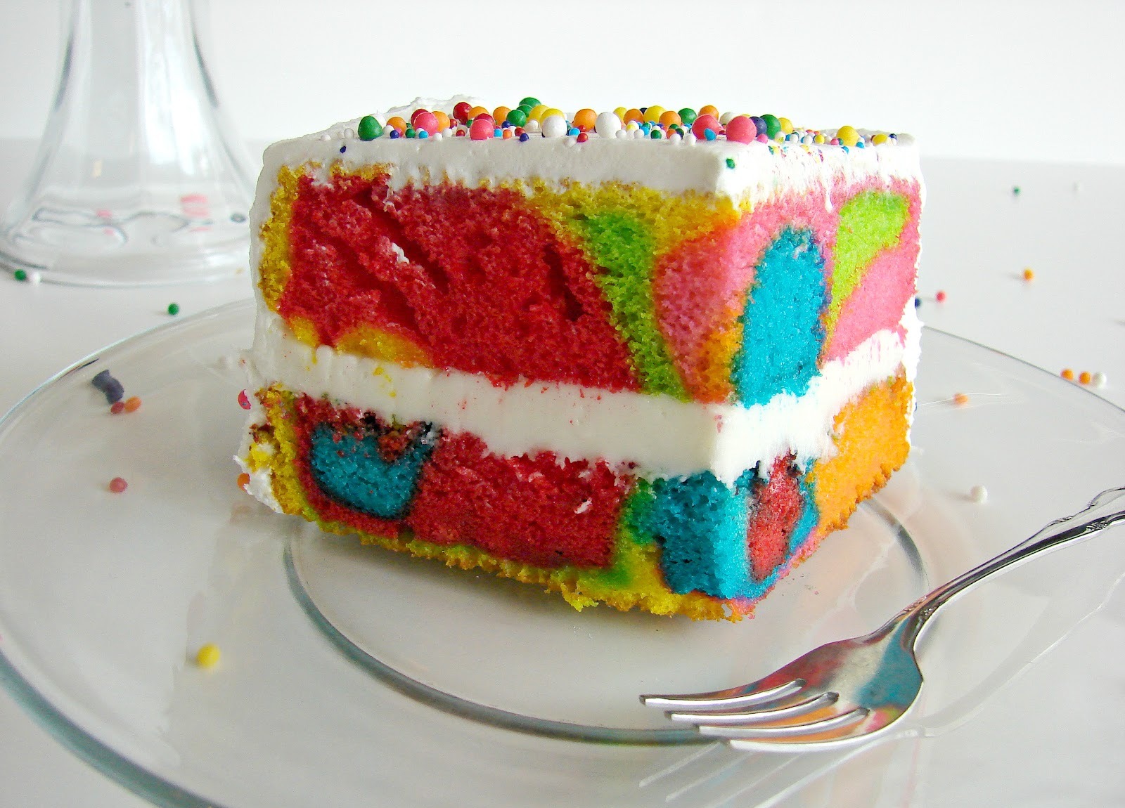 کیک رنگین کمان، 2 دستور پخت ساده اما خوشمزه