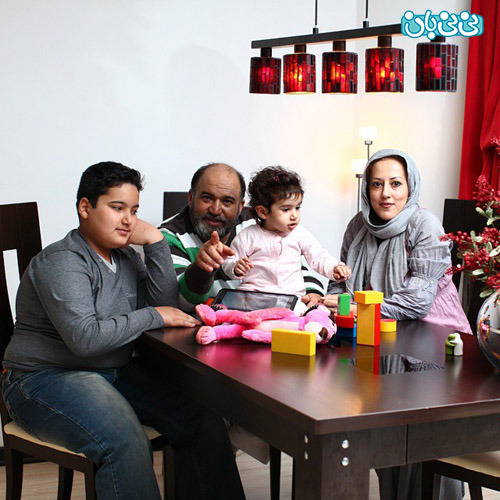 عکس های نادر سلیمانی با همسر و فرزندانش