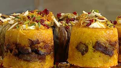 طرز تهیه ته چین مرغ و بادمجان شیرازی