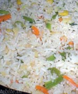 برنج مخلوط با سبزیجات