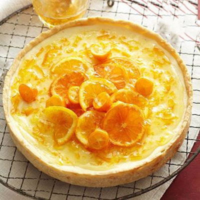 تارت پنیر زنجبیلی و پرتقال