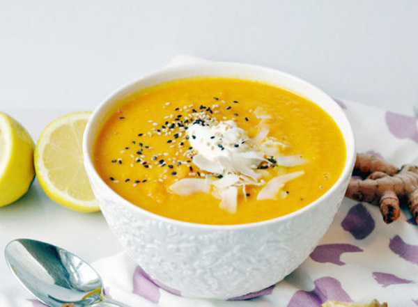 سوپ هویج و زنجبیل