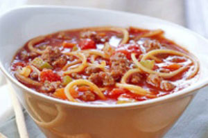 سوپ اسپاگتی، ساده و خوشمزه!