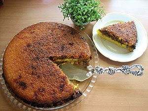 ته‌چین گوشت و بادمجان