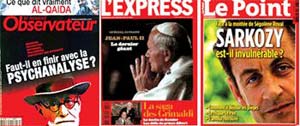 سه مجله فرانسوی با سه گرایش سیاسی