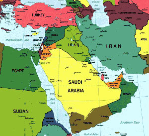 بررسی نظریه های ژئوپولیتیکی منطقه خاورمیانه