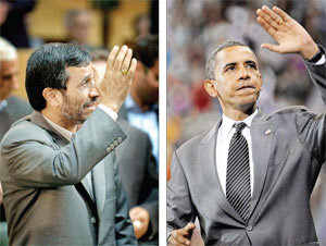 پیام احمدی نژاد به اوباما یا برای تاریخ