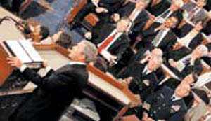 غزل خداحافظی بوش در کنگره