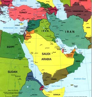 سرزمین های عربی , دولت های انگلیسی و دست های آمریكایی