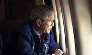 بوش تنها در کاخ سفید