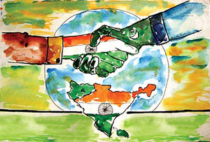 از سرگیری روابط دوستانه هند و پاکستان