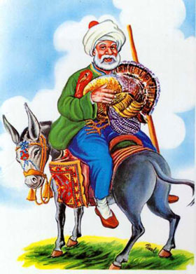 ملانصرالدین الاغ سوار در اصل همان خواجه نصیرالدین, وزیر و مراد هلاکوخان مغول است