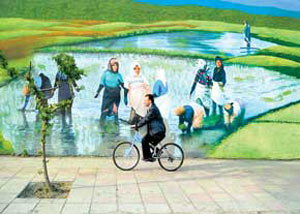 عطش شهر برای نقاشی های دیواری
