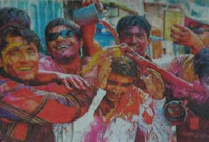 مراسم نوروز در كشور هند جشن هولی