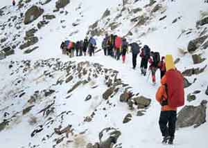 کوهنوردی در فصل سرما
