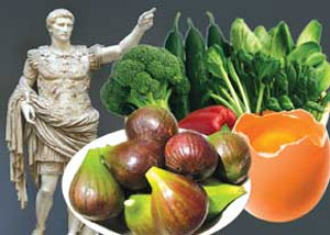رژیم غذایی متنوع رومیان باستان‌
