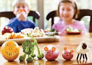 کودکان را به خوردن سبزیجات عادت دهید
