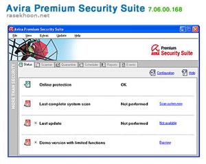 ضد هک و ضد ویروس Avira Premium Security Suite ۷.۰۶.۰۰.۱۶۸
