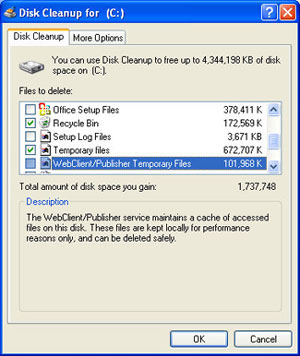 پاک سازی هارد با Disk Cleanup