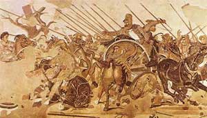 داریوش سوم و اسکندر مقدونی