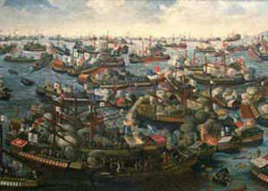 ۷ اکتبر سال ۱۵۷۱ میلادی ـ نبرد بزرگ دریایی لپانت