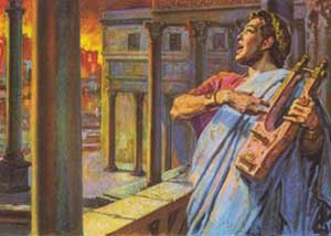 ۱۹ ژوییه سال ۶۴ میلادی ـ نرون دیوانه رم را آتش زد