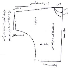 آستین کیمونو به صورت بالاتنه