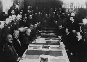 سوم مارس سال ۱۹۱۸ میلادی ـ پیمان برست لیتوفسک امضا شد