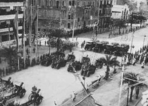 ۲۶ ژانویه سال ۱۹۳۹ میلادی ـ بارسلونا در تصرف نیروهای فرانکو