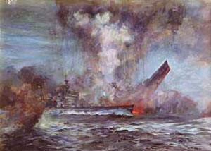 ۲۴ مه سال ۱۹۴۱میلادی ـ بیسمارک رزمناو هود را غرق کرد