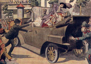 ۲۸ ژوئن سال ۱۹۱۴ میلادی ـ ولیعهد اتریش در سارایوو ترور شد