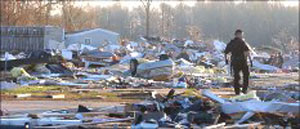 ۷ نوامبر ۲۰۰۵ ـ گردباد مرگبار در نیمه شب