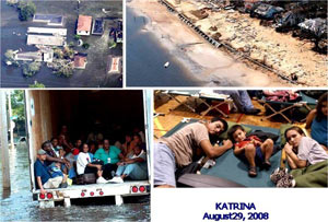 ۲۹ اوت ۲۰۰۵ ـ توفان دریایی کاترینا و تلفات و زیانهای سنگینی که به ایالات متحده آمریکا وارد ساخت