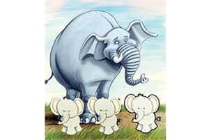 سه بچه فیل